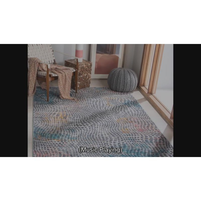 Madison MAD495 Power Loomed Area Rug - Beige/Blue - 5'3"x7'6" - Safavieh.