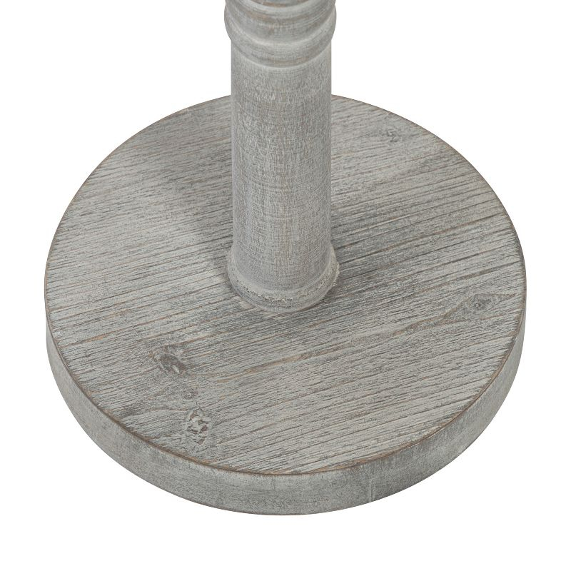Kate and Laurel Bellport Square Wood Drink Table, 10x10x22, Gray