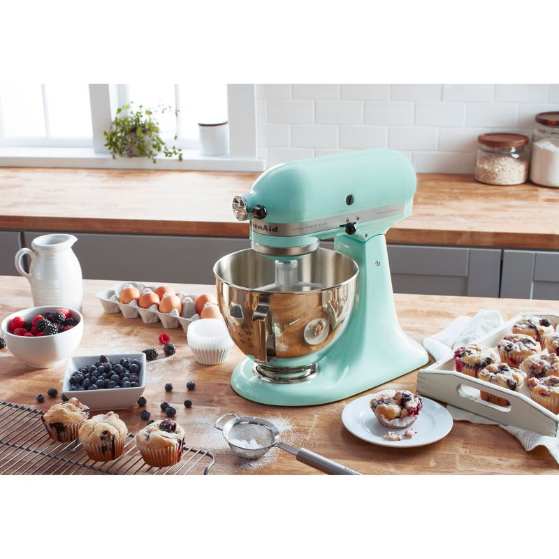 KitchenAid Ultra Power Plus 4.5qt Tilt-Head Stand Mixer Ice Blue - KSM96: 10 Speeds, Safety Lock, Dishwasher-Safe Parts