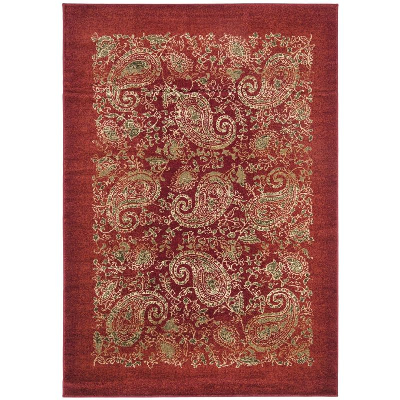 Lyndhurst LNH224 Power Loomed Area Rug - Red/Multi - 8'x11' - Safavieh