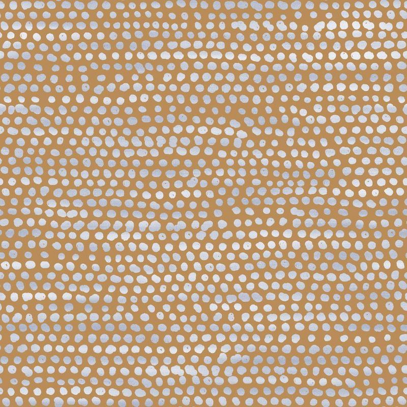 Tempaper & Co. Moire Dots Removable Peel and Stick Wallpaper, Toasted Turmeric Dots, 28 sq. ft.: Vinyl, Self-Adhesive, Modern Decor