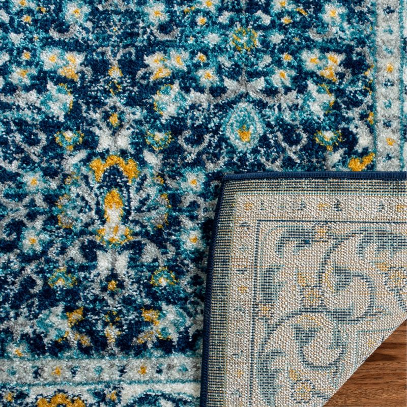 Madison MAD151 Power Loomed Indoor Area Rug - Navy/Creme - 9'x12' - Safavieh