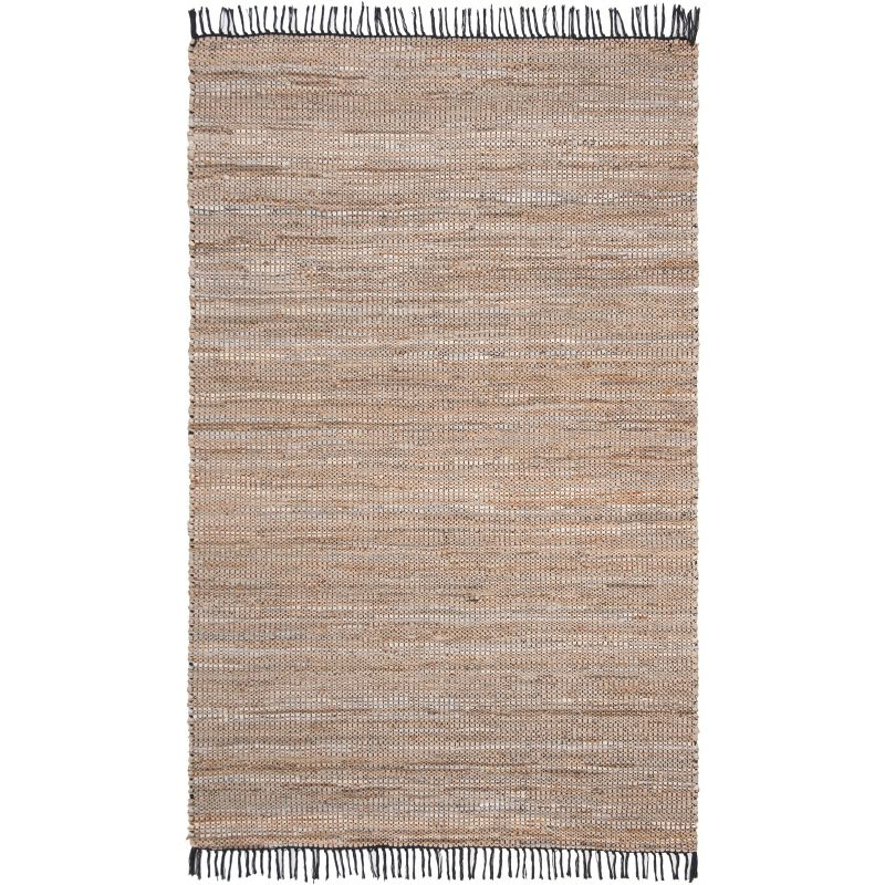 Vintage Leather VTL203 Hand Woven Indoor Area Rug - Beige - 6'x9' - Safavieh