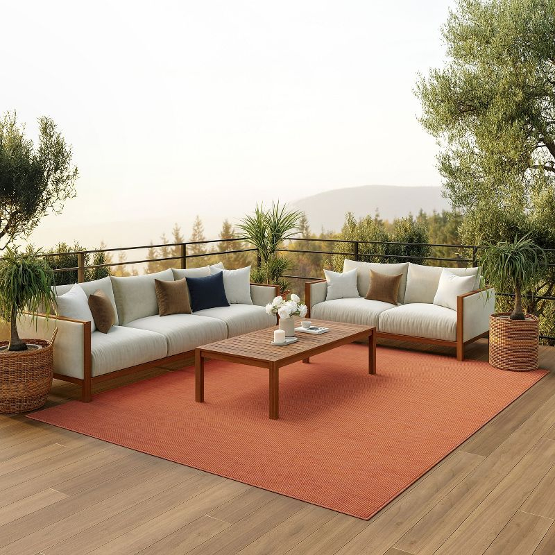 Nourison Positano POS01 Indoor/outdoor Area Rug - Terracotta 10' x 14'