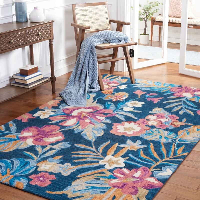 Jardin JAR152 Hand Tufted Area Rug - Blue/Pink - 3'x5' - Safavieh.