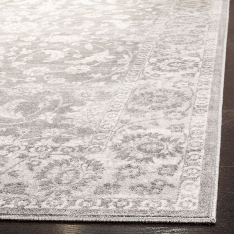 Brentwood BNT844 Power Loomed Area Rug - Cream/Grey - 3' X 3' Square - Safavieh.