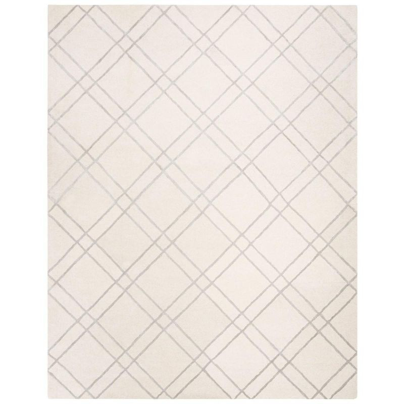 Himalaya HIM901 Hand Tufted Area Rug - Ivory/Silver - 8'x10' - Safavieh.