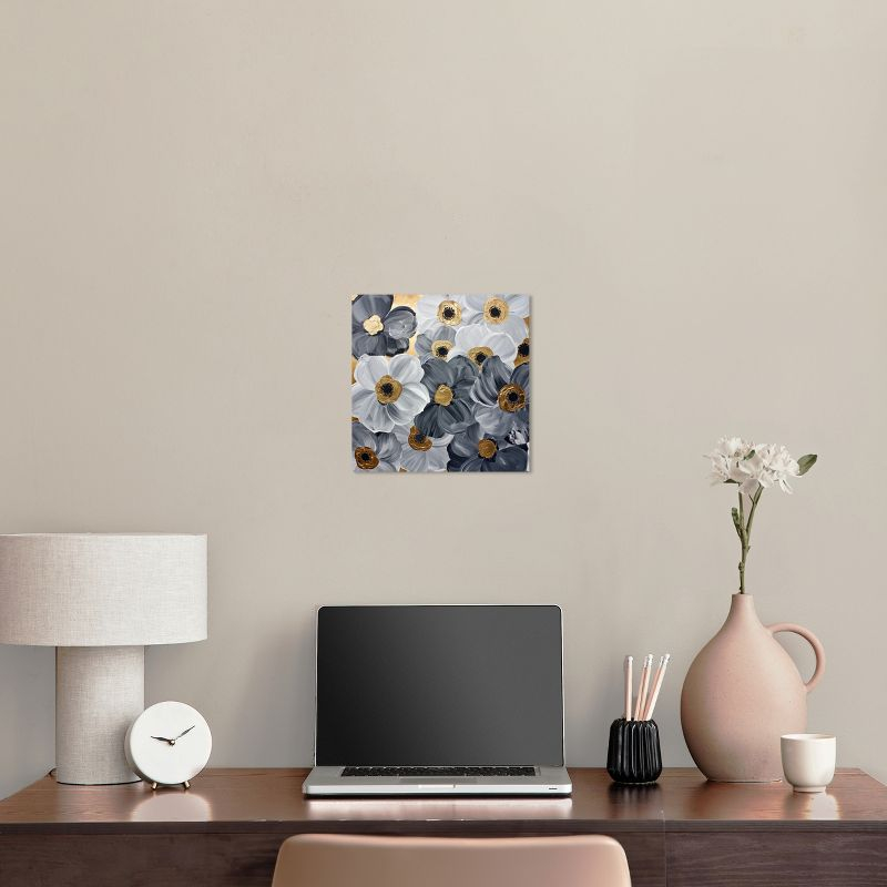 Art Remedy Fields and Fields Floral Fine Wall Art, 12" x 12", Gallery Wrapped