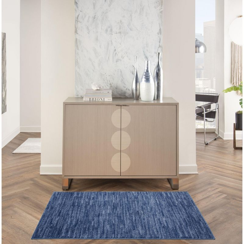 Nourison Nourison Essentials NRE01 Indoor/outdoor Area Rug - Navy Blue 3' x 5'