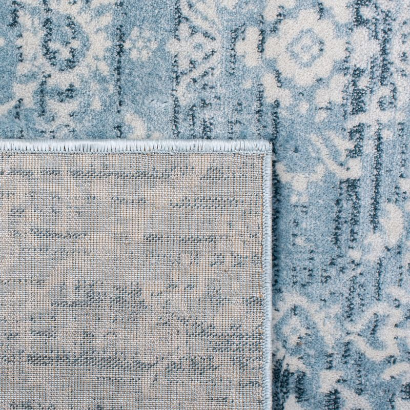 Isabella ISA953 Machine Made Indoor Area Rug - Denim Blue/Ivory - 6'7"x6'7" - Safavieh
