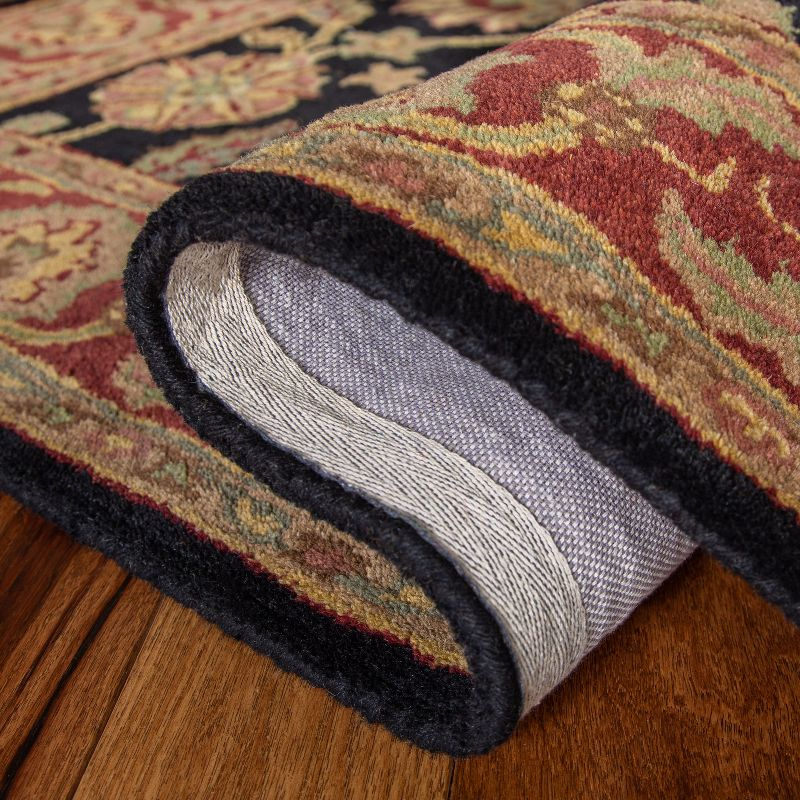 Classic CL359 Hand Tufted Area Rug - Navy/Red - 8'3"x11' - Safavieh.