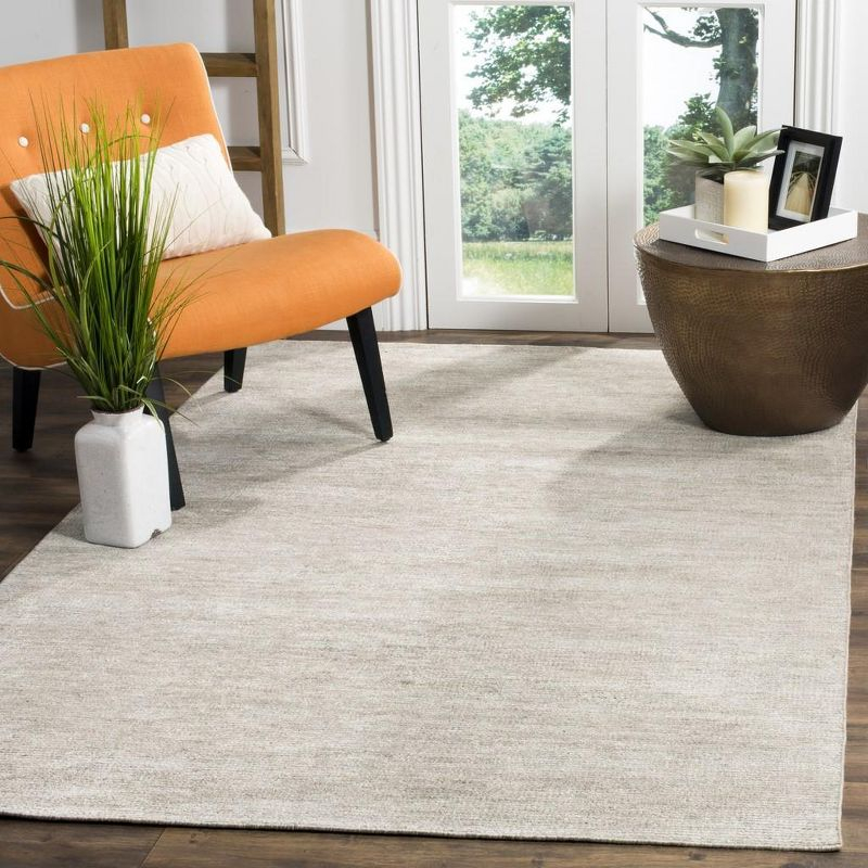 Stone Wash STW615 Hand Knotted Indoor Area Rug - Light Grey - 8'x10' - Safavieh.