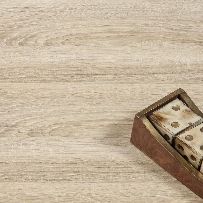 Tvilum,Austin 8 Drawer Double Dresser, Oak Structure/White High Gloss