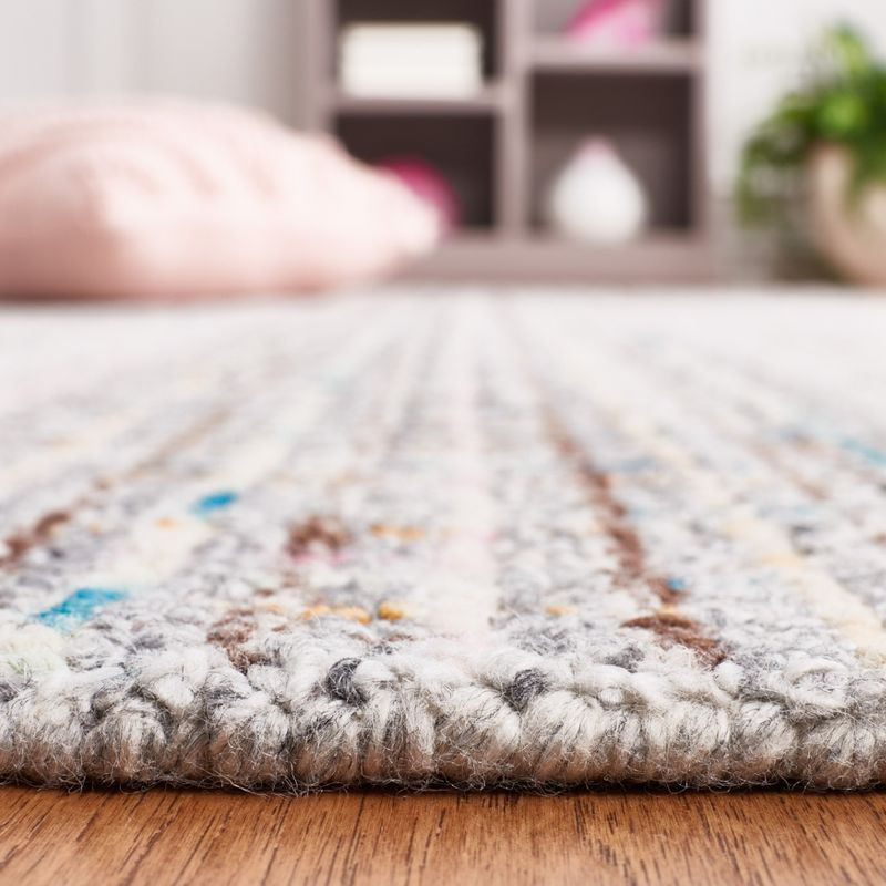 Abstract ABT490 Hand Tufted Area Rug - Pink/Brown - 6'x9' - Safavieh.