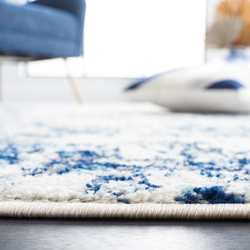 Tulum TUL284 Power Loomed Area Rug - Ivory/Blue - 5'3"x7'6" - Safavieh.