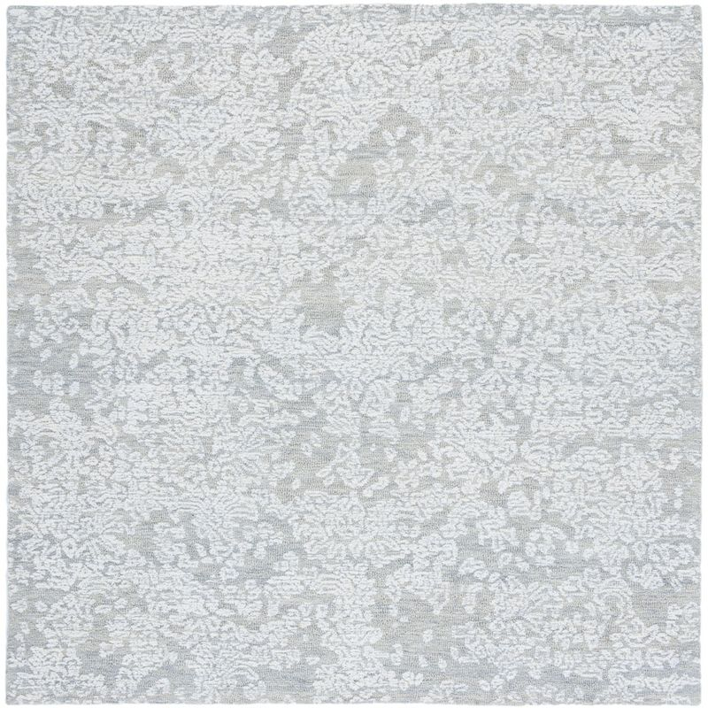 Metro MET805 Hand Tufted Area Rug - Light Grey - 6'x6' - Safavieh.