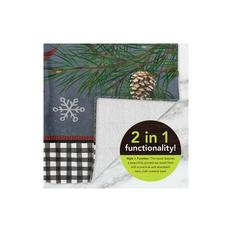 Briarwood Lane Winter Hand Towel 26x18 Smiling Snowman Hand For Winter Towel