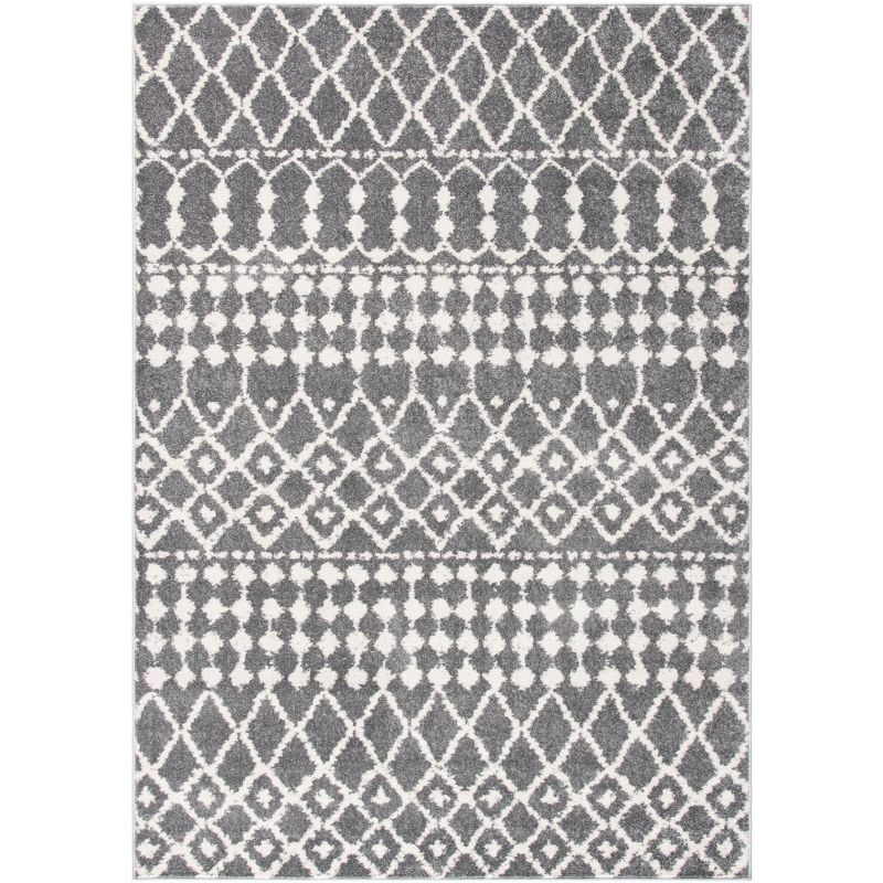 Mercer MRE414 Power Loomed Area Rug - Grey/Cream - 8'x10' - Safavieh.