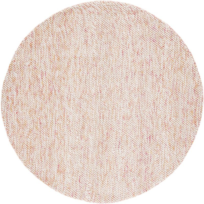 Natura NAT182 Hand Loomed Area Rug - Red/Ivory - 6' Round - Safavieh.