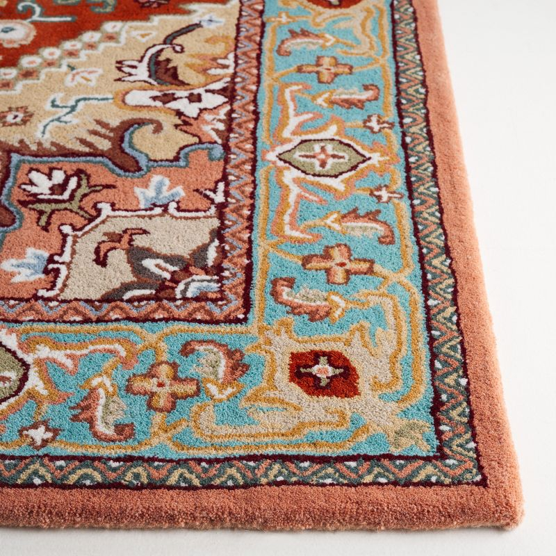 Heritage HG625 Handmade Area Rug - 5'x8' - Red/Pink - Safavieh