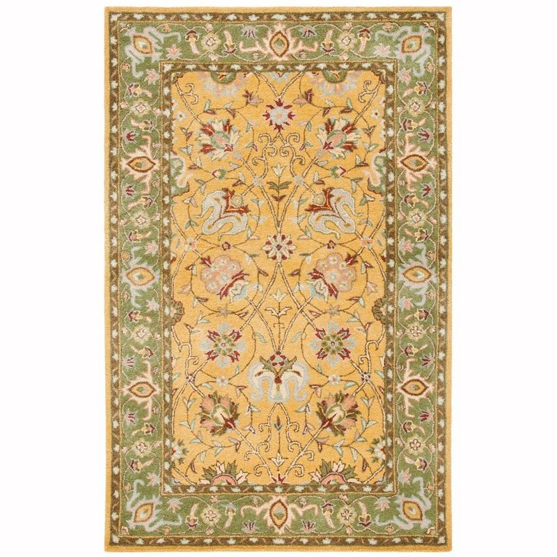 Antiquity AT21 Hand Tufted Indoor Area Rug - Gold - 5'x8' - Safavieh