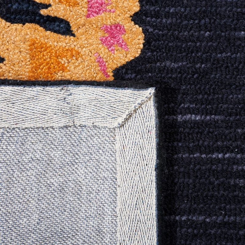 Jardin JAR157 Hand Tufted Area Rug - Black/Pink - 5'x8' - Safavieh