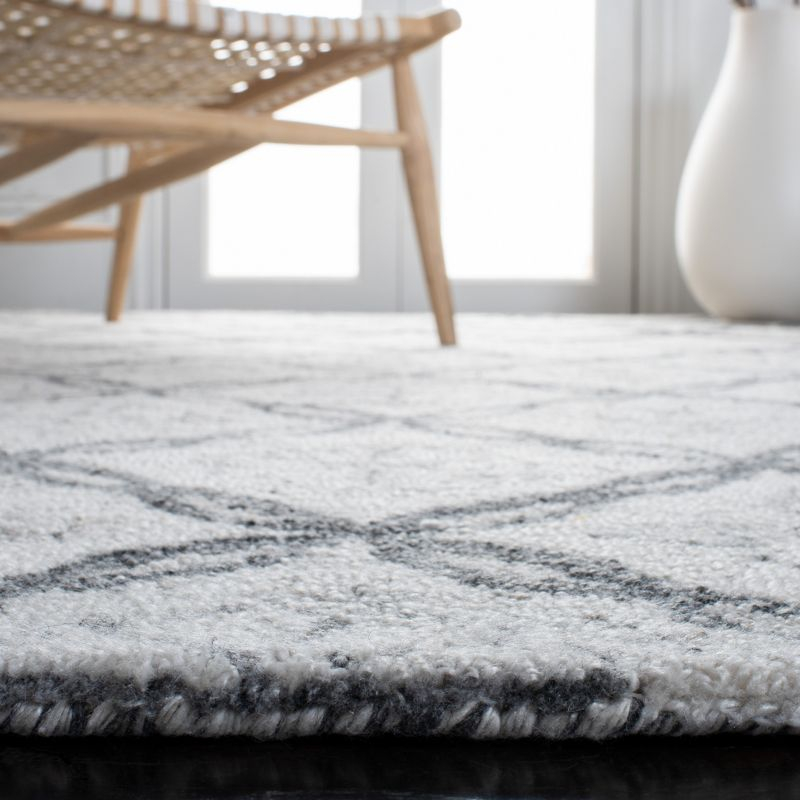 Marquee MRQ118 Hand Tufted Indoor Area Rug - Ivory/Grey - 8'x10' - Safavieh