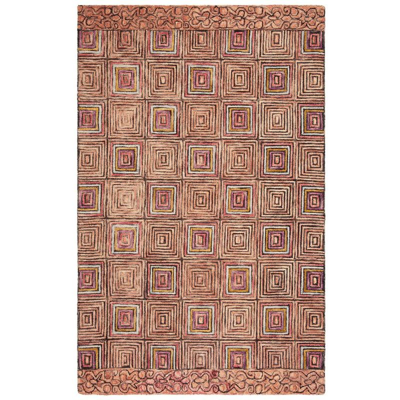 Aspen APN285 Hand Tufted Indoor Accent Rug - Pink/Blue - 3'x5' - Safavieh