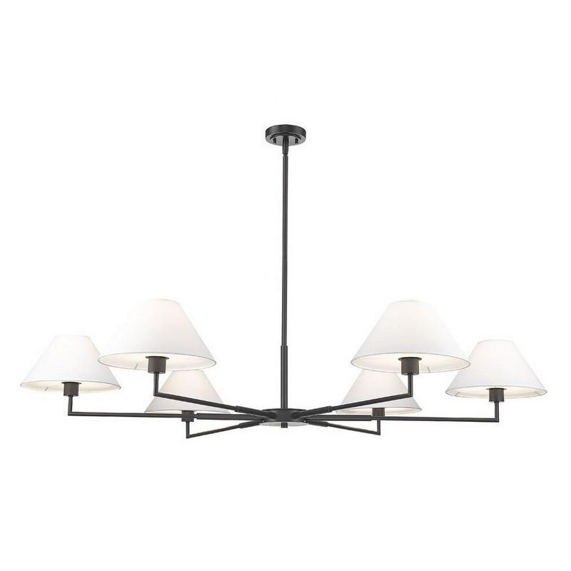 Z-Lite Leila 6 - Light Chandelier in  Matte Black