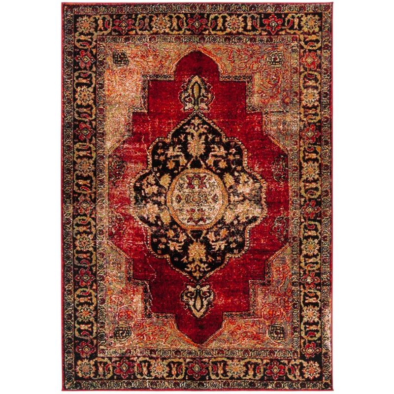 Vintage Hamadan VTH219 Power Loomed Indoor Area Rug - Red/Multi - 4'x6' - Safavieh.