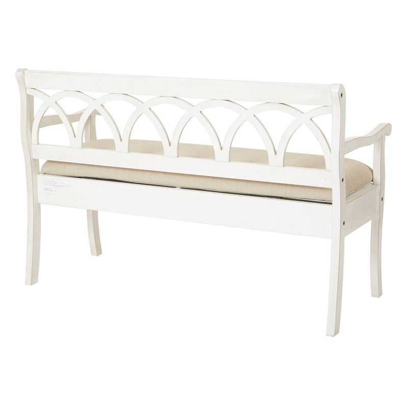 Coventry Storage Bench Beige/White - OSP Home Furnishings
