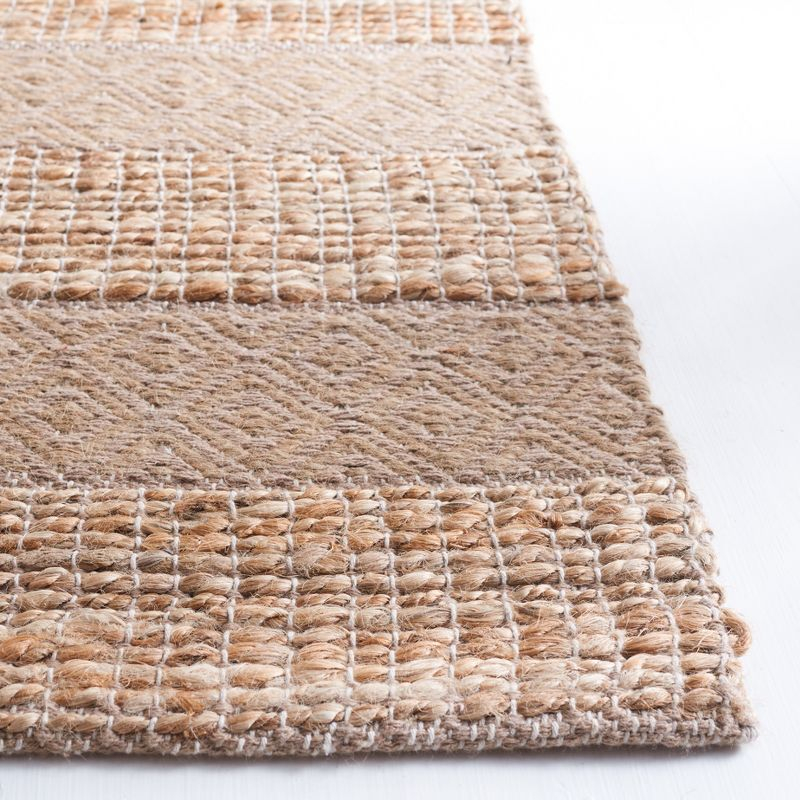 Natural Fiber NFB653 Flat Weave Indoor Accent Rug - Taupe/Natural - 3'x5' - Safavieh