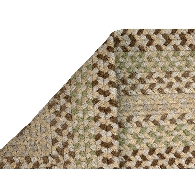 Better Trends Woodbridge Runner Collection 100% Wool Braided Rug, Reversible Flat Indoor Utility Area Rug, 2'x9' Runner - Ivory