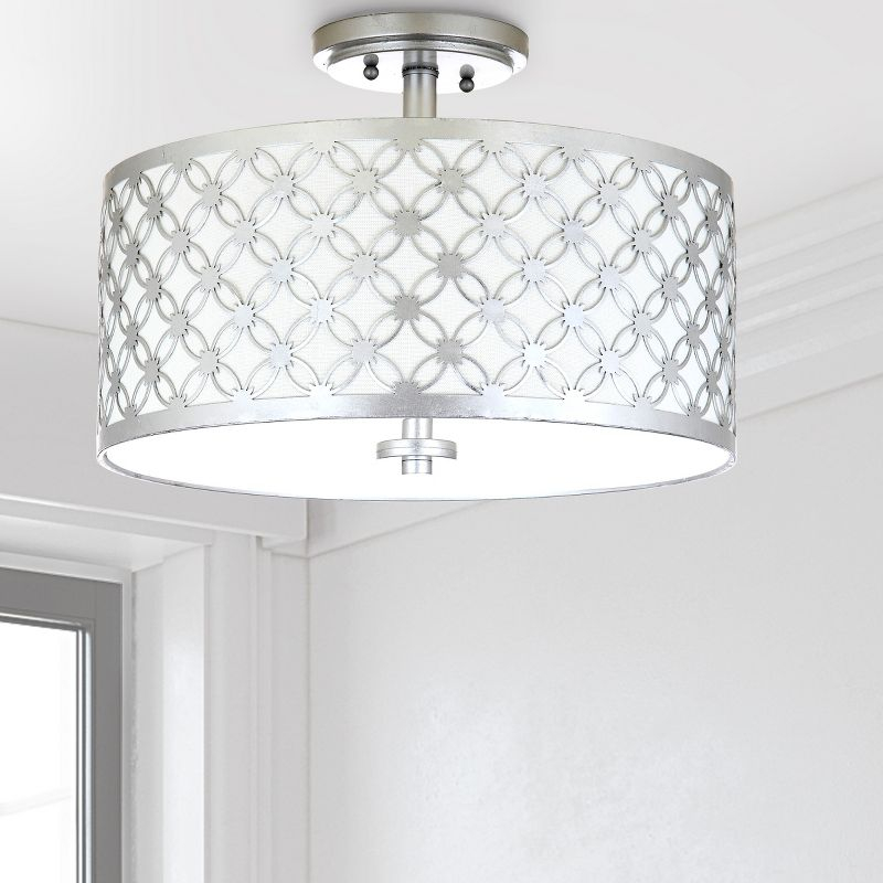 Hutch Flush Mount - FLU4002 - Silver - Safavieh