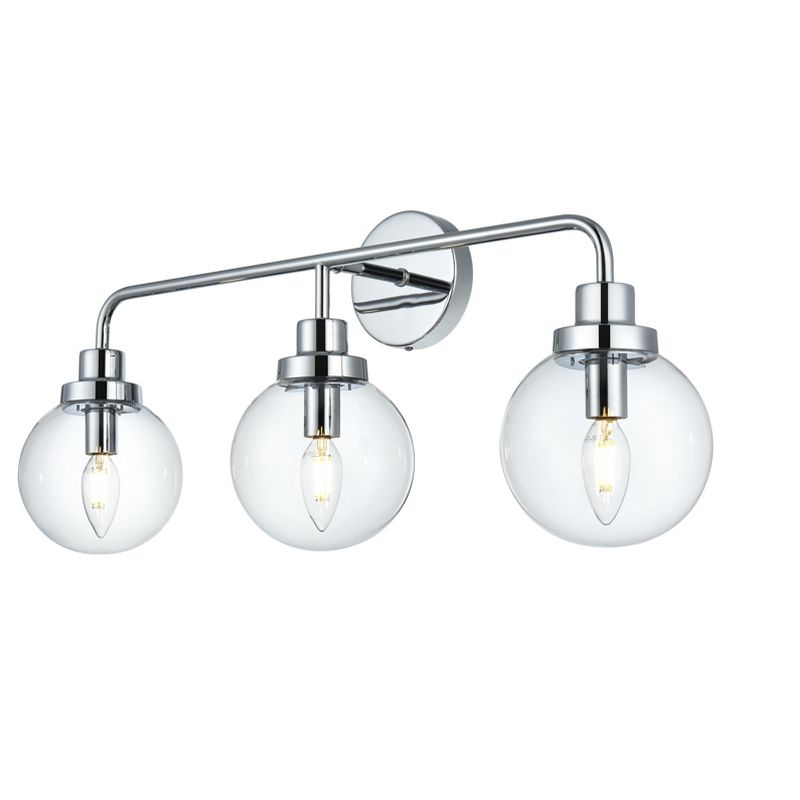Elegant Lighting Hanson 28 inch Wall Sconce in Chrome