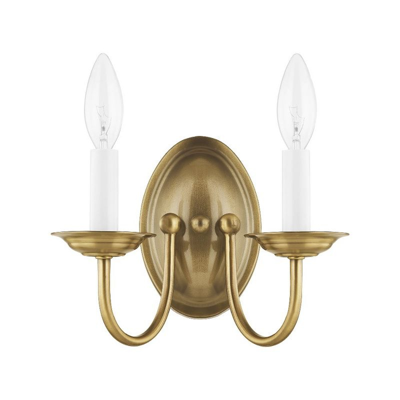 Livex Lighting Home Basics 2 - Light Wall Light in  Antique Brass