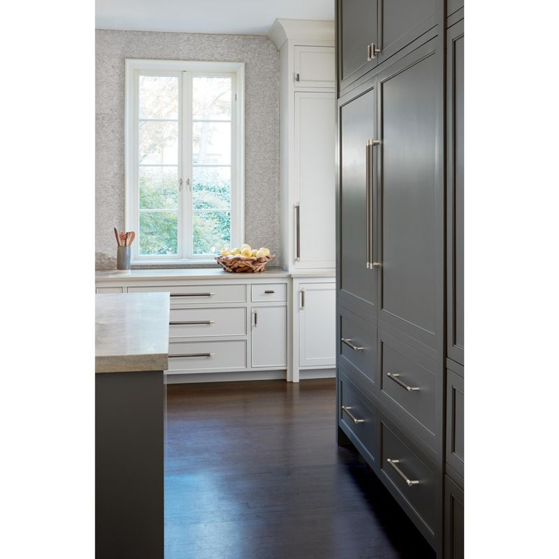 Amerock Esquire 24 inch (610mm) Center-to-Center Polished Nickel/Gunmetal Appliance Pull