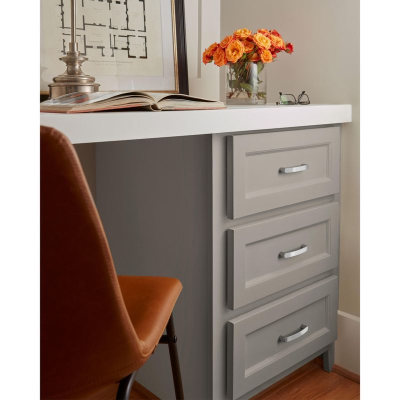 Amerock Rift 3-3/4 inch (96mm) Center-to-Center Polished Chrome Cabinet Pull