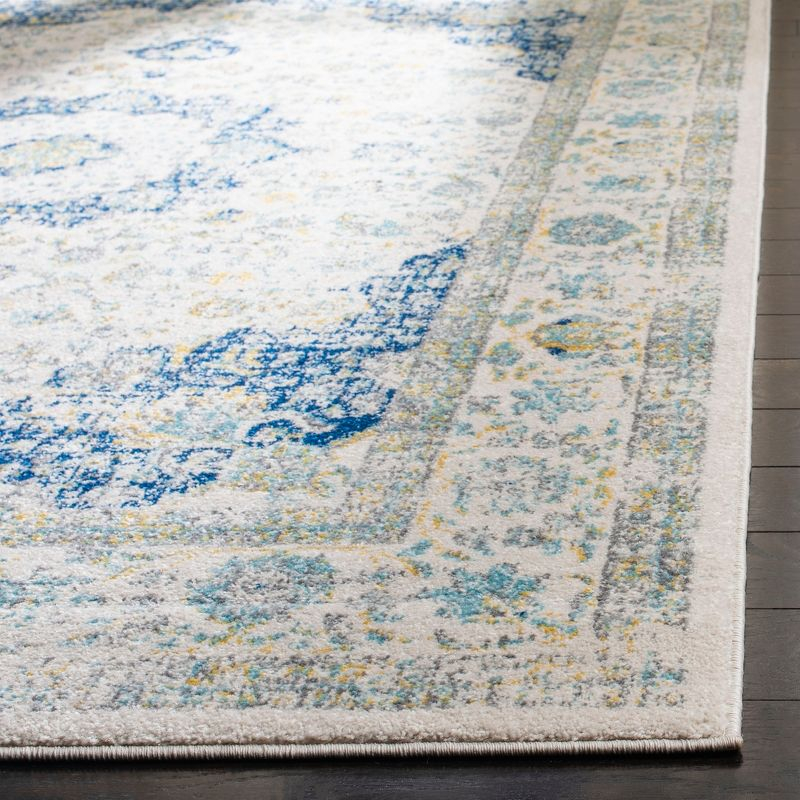 Evoke EVK220 Power Loomed Area Rug - Ivory/Blue - 10'x14' - Safavieh.