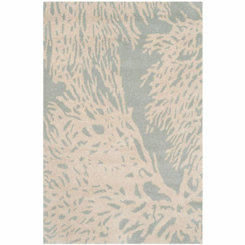 Bella BEL115 Hand Tufted Accent Rug - Grey/Ivory - 2'6"x4' - Safavieh.