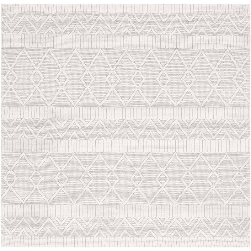 Marbella MRB908 Hand Loomed Area Rug - Ivory/Beige - 6'x6' - Safavieh.