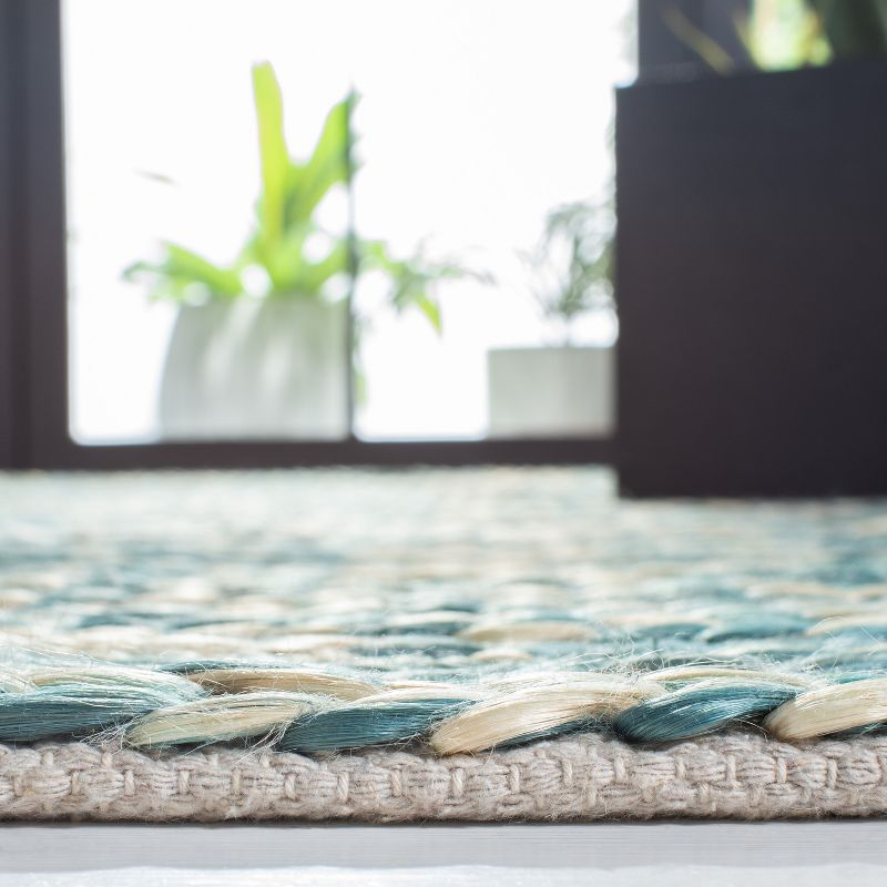 Natural Fiber NF376 Hand Woven Area Rug - Dark Green/Natural - 3'x5' - Safavieh.