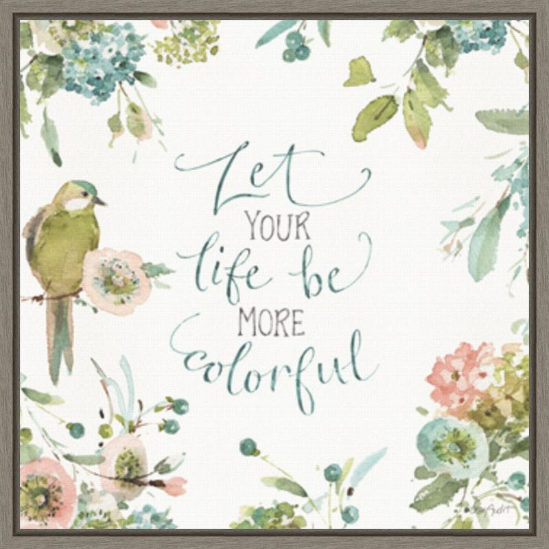 Amanti Art Mint Crush 10 by Lisa Audit Canvas Wall Art Print Framed 22 x 22-in.