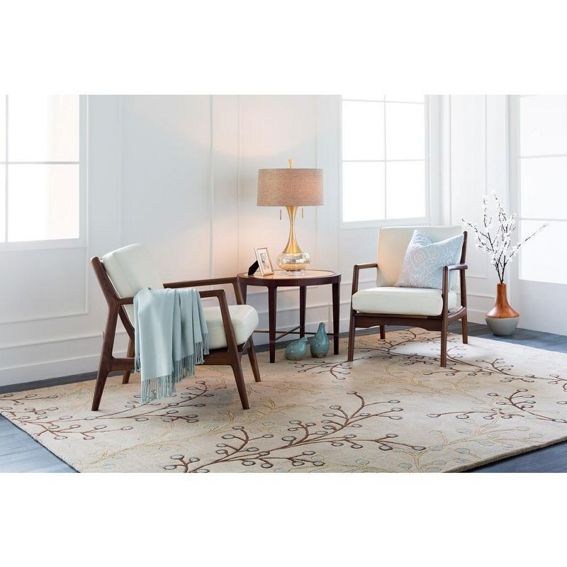 Mark & Day Le Havre 6' Round Tufted Indoor Area Rugs Taupe