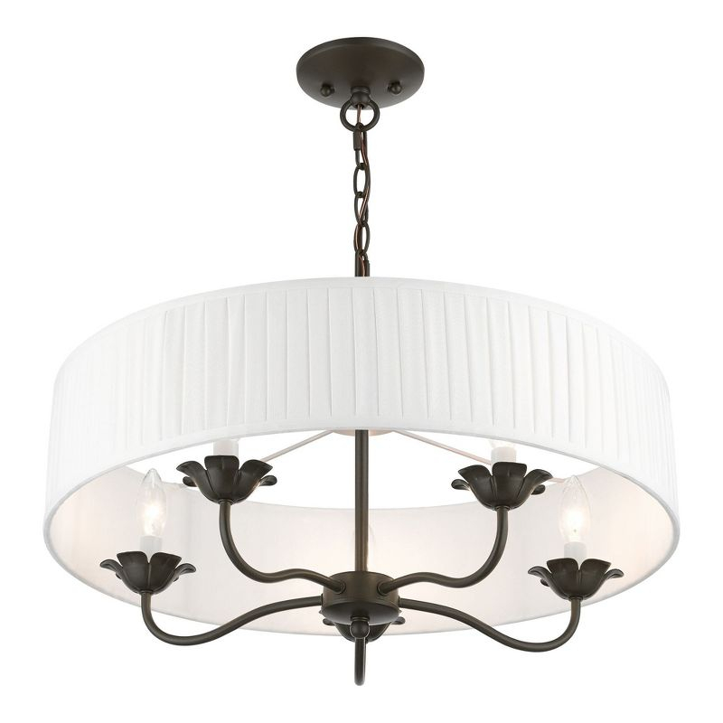 Livex Lighting Edinburgh 5 - Light Pendant in  English Bronze