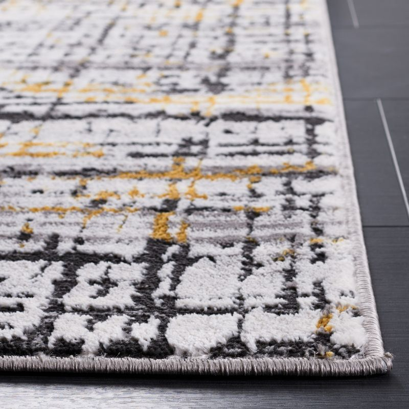 Amelia ALA248 Power Loomed Area Rug - Charcoal/Gold - 8'9"x11'9" - Safavieh.