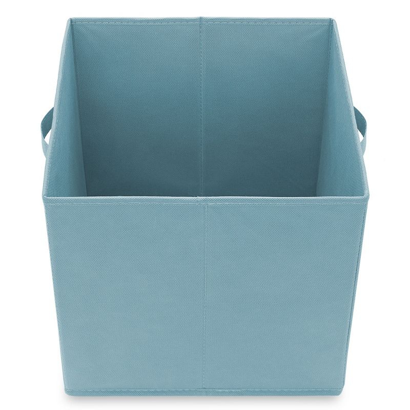 Casafield Set of 6 Collapsible Fabric Storage Cube Bins, Baby Blue - 13" Foldable Cloth Baskets for Shelves and Cubby Organizers