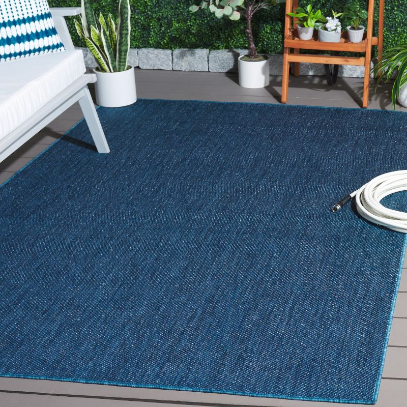 Beach House BHS274 Machine Made Loomed Area Rug - Blue - 5'-3" X 7'-6" - Safavieh