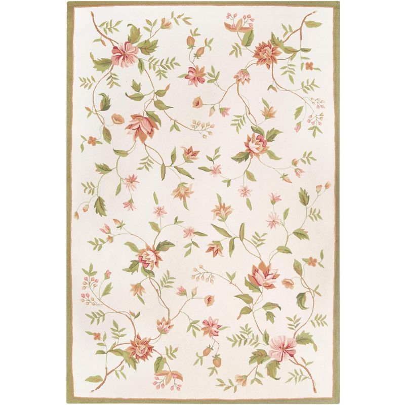 Chelsea Florence HK263 Hand Hooked Indoor Area Rug - Ivory - 6'x9' - Safavieh