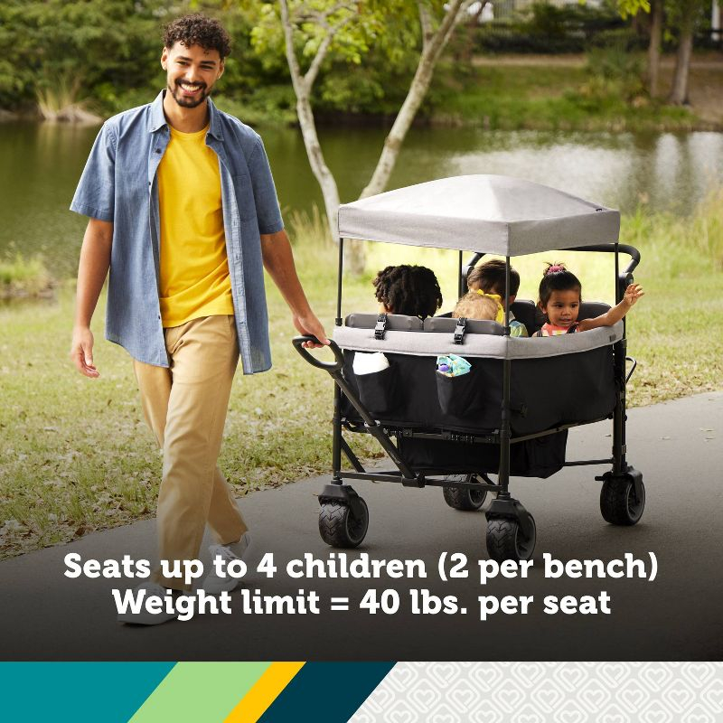 Safety 1st Summit Quad Stroller Wagon - Gray Harbor